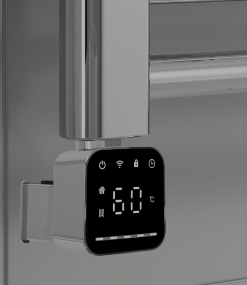 Smart thermostatic control detail · supplied for codes 110916 and 110917
